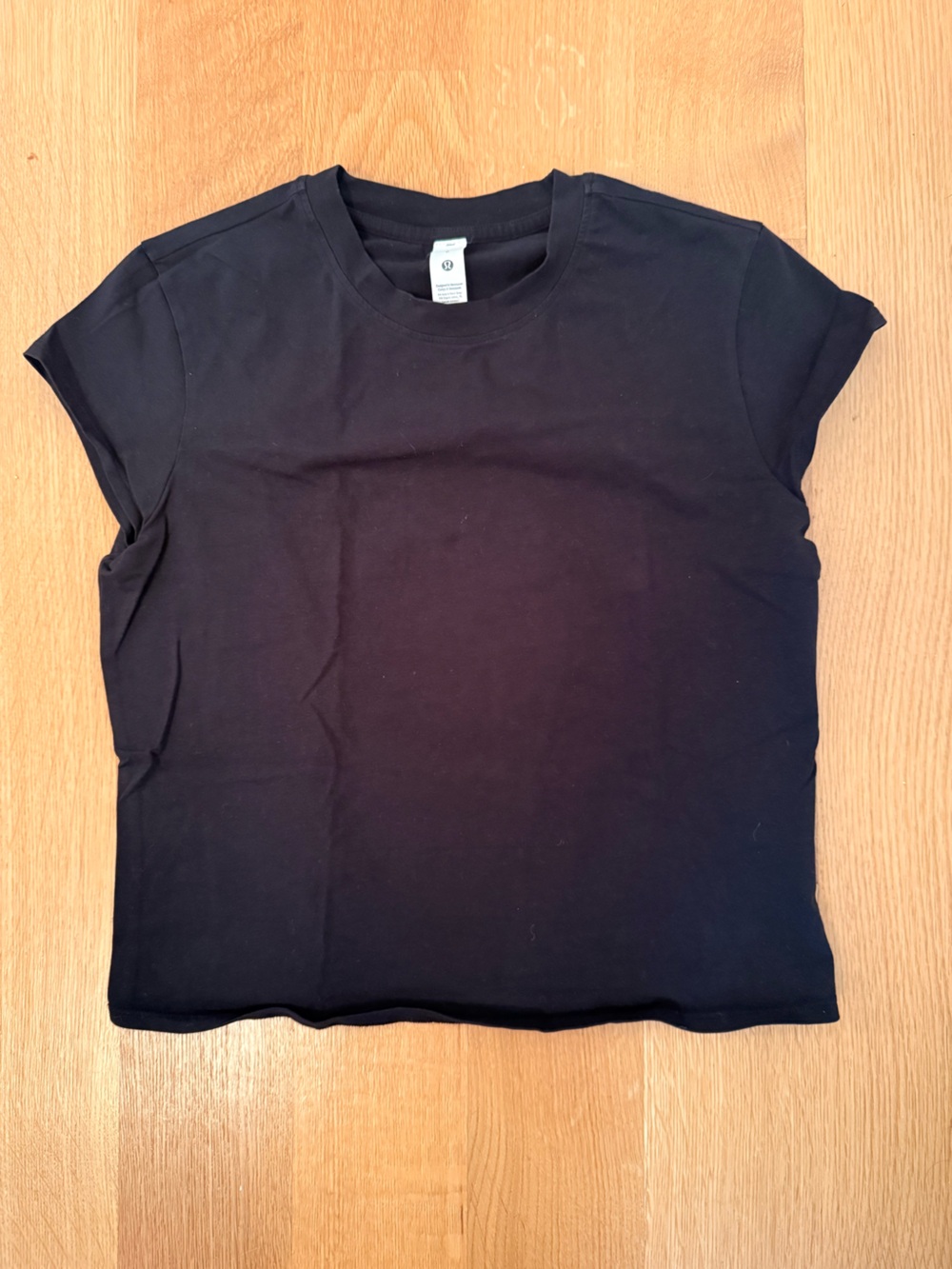 lululemon Tee Black Short Sleeve Crew Tee